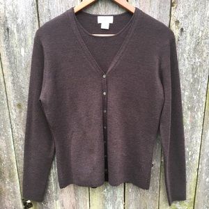 Brooks Brothers 346 Womens Twin Set Large Brown